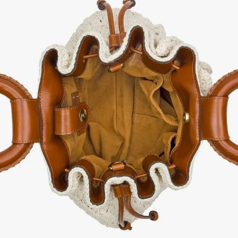 The Patricia Nash Carlina Butterfly Crochet Satchel - Picture 6 of 9